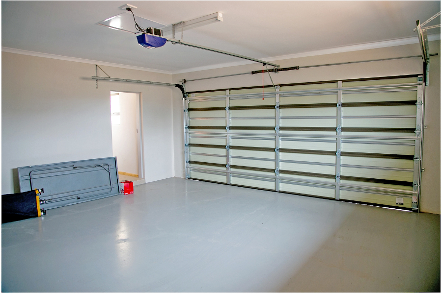 Garage inside a Pallicades home